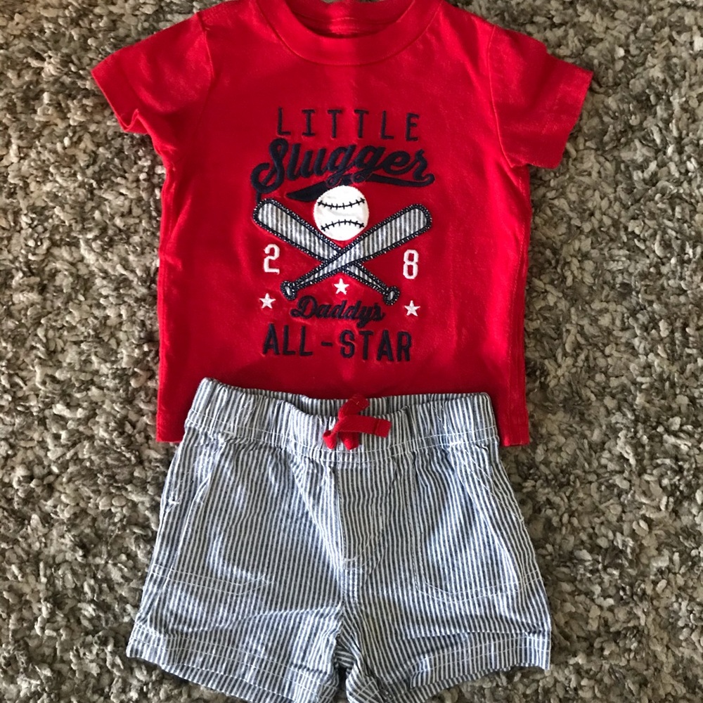Baseball outfit 3-6 mo